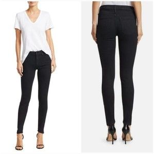 MOTHER The Looker Jeans Black Not Guilty Skinny Ankle Size 28 Women's